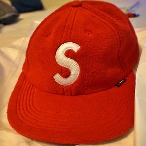 Red Polartec S Logo Supreme 6-Panel